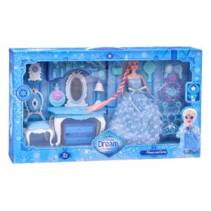 Toucador Princesa Azul com Acessórios 60,5x34,5x9Cm