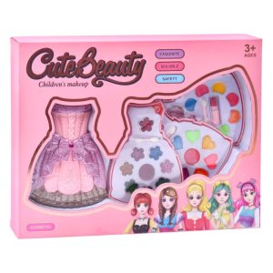 Kit Maquilhagem Vestido Sombras e Batons Cute Beauty 36x6x28Cm