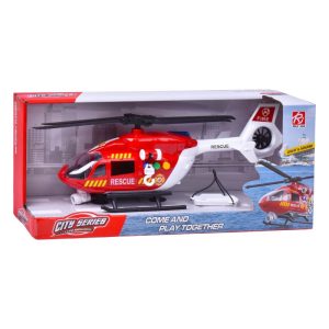 Helicóptero Bombeiros com Luz e Som 42x18,5x12Cm