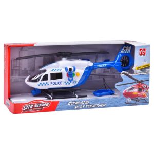 Helicóptero Polícia com Luz e Som 42x18,5x12Cm