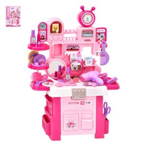 Mesa de Maquilhagem Rosa 52 Peças 32x9x45Cm