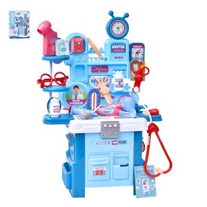 Mesa de Médico Azul 41 Peças 32x9x45Cm