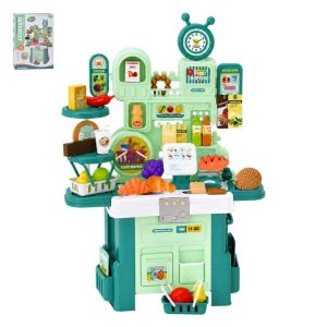 Mesa de Supermercado Verde 52 Peças 32x9x45Cm