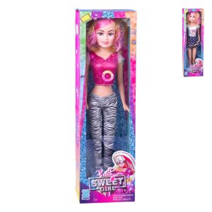Boneca Super Size Sweet Girl 22x11x78Cm