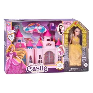 Castelo com Princesa e Acessórios 48,5x7,5x30Cm