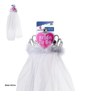 Blister Véu + Bandolete Prateada Bride to Be