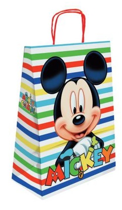 Saco Papel Presente Asa Torcida Mickey