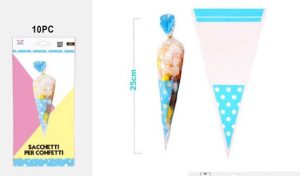 Blister 10 Sacos Doces 25x12Cm Transparente