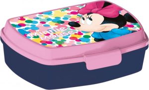 Lancheira Disney Minnie 16x12x5Cm - Feel Good (Azul Escuro - Rosa)
