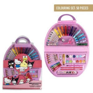 Mala Atividades Colorir 50 Peças Hello Kitty