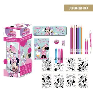 Conj. Colorir Torre 25 Peças Minnie Friends Disney 24x8Cm