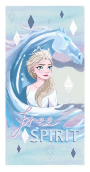 Toalha Praia-Banho Disney Frozen Cavalo de Gelo 70x137Cm (Secagem Rápida) 100% Poliester