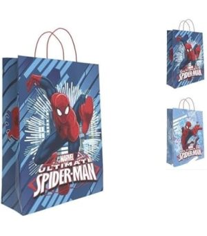Saco Papel Presente Asa Torcida Spiderman