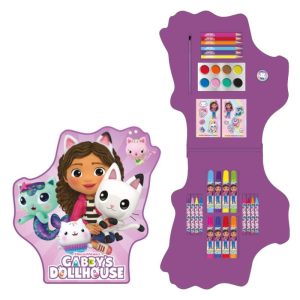 Estojo Atividades Colorir Gabby´s Dollhouse Meow Magic