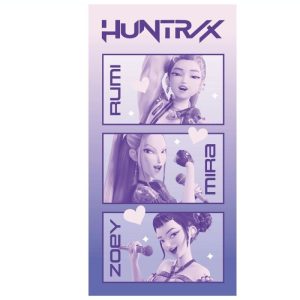 Toalha de Praia K-POP Huntrix Love 70x140Cm