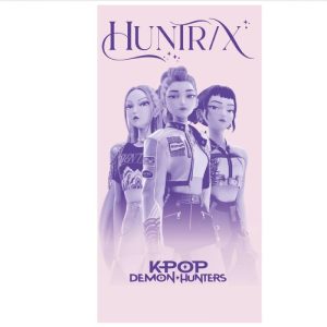 Toalha de Praia K-POP Demon Hunters Huntrix 70x140Cm