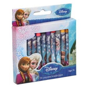 Conj. 24 Lápis de Cera Frozen
