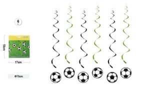 Conj. 6 Espirais Teto Futebol 70Cm