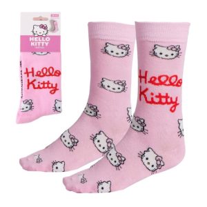 Blister 1 Par Meias Altas Hello Kitty