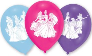 Blister 6 Balões Latex Disney Princess Dance 22.8cm