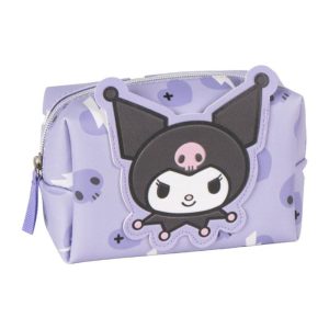 Bolsa Cosmética-Higiene Kuromi Lilás 18x10x10Cm