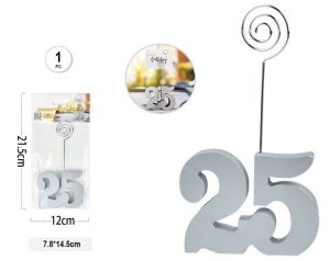 Marcador de Mesa 7.8x14.5Cm 25 Anos