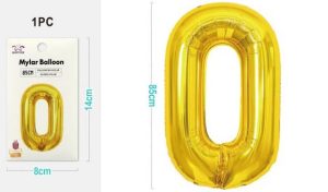 Balão Foil Dourado 85Cm