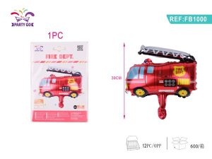 Balão Foil Carro Bombeiros 39Cm