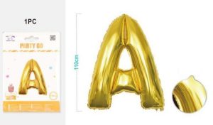 Balão Foil Dourado Letra 110cm
