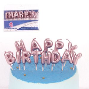 Blister 13 Velas HAPPY BIRTHDAY - Rose Gold