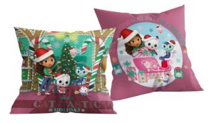 Almofada Decorativa Gabby´s Dollhouse Cat-tastic Holiday 40x40Cm