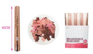 Lança Confetis Tiras 40Cm