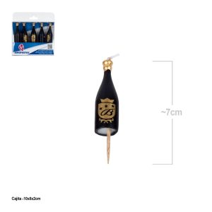 Blister 5 Velas Garrafas 7Cm