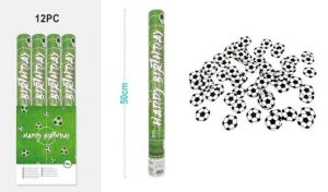 Lança Confetis Bolas Futebol - 50cm