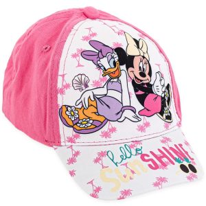 Boné Minnie Hello Sunshine Dark Pink Baby Disney 50Cm