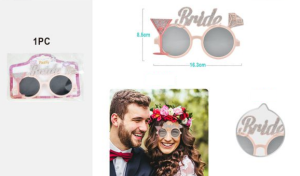 Óculos Rose Gold Bride 8.5x16.3Cm