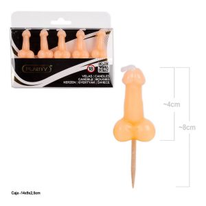 Blister 5 Velas Pénis 8Cm