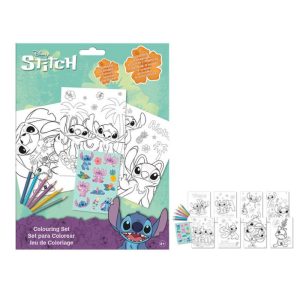 Kit de Colorir Stitch com Stickers 21x19Cm
