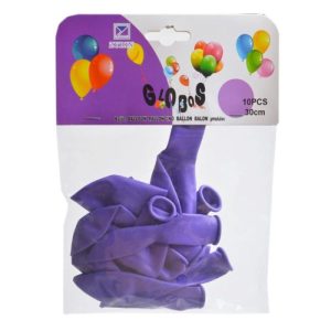Blister 10 Balões Latéx 30cm Roxos