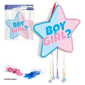 Pinhata Boy or Girl (Azul/Rosa) - Estrela