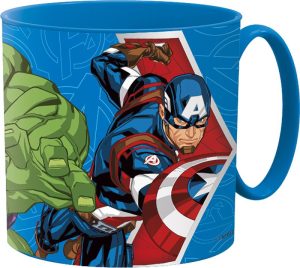 Caneca Plástica Avengers 265ml (própria para ir ao Microondas)
