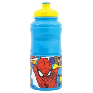 Garrafa Água Plástica 380Ml Spiderman Midnight Flyer
