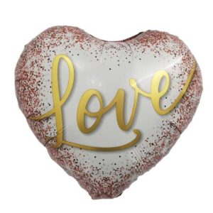 Balão Foil Coração Love 45Cm