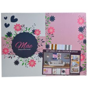 Quadro MDF para Fotos Mãe 40x30Cm