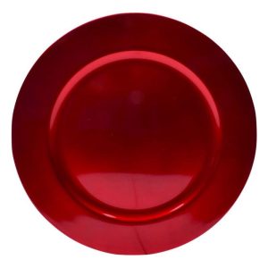 Prato Marcador Vermelho 33Cm