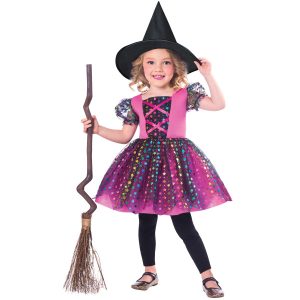 Vestido de Bruxa Rainbow Halloween