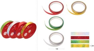 Rolo Fita Presente Glitter 16mmx10Mt