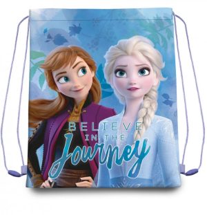 Saco Ginásio-Desporto Azul Frozen Believe in The Journey 40Cm