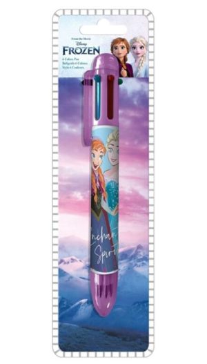 Blister Caneta 6 Cores Frozen Enchanted