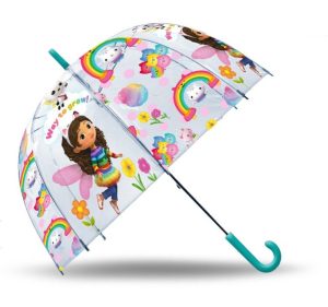 Guarda Chuva Transparente Gabby´s Dollhouse Way to Grow 70cm